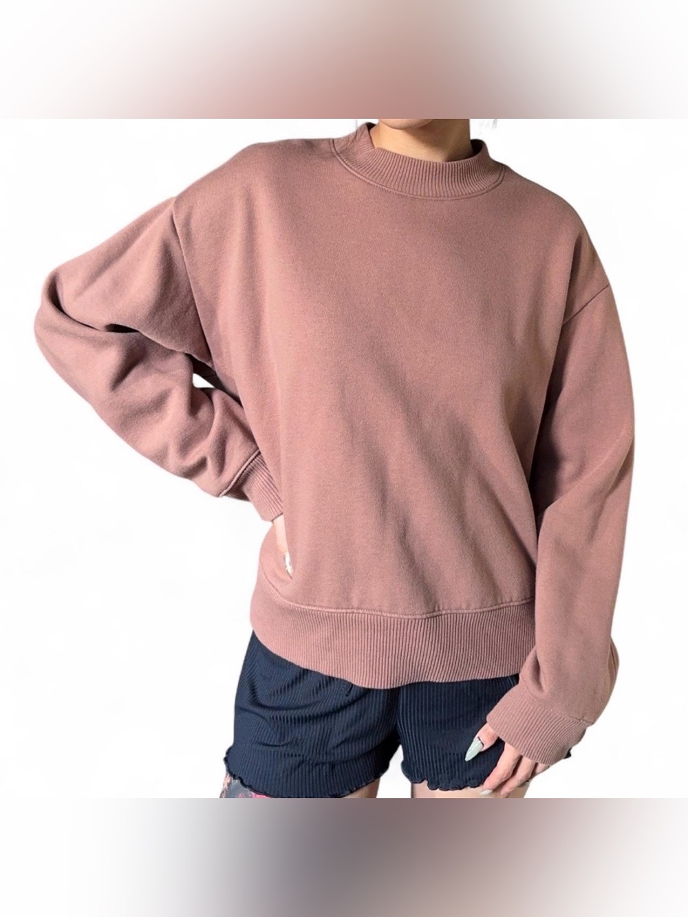 A New Day mauve/dusty pink oversized sweatshirt size S